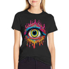 Psychedelic Third Eye  Trippy Colorful Hippie Psychonaut  Breathable T-Shirt
