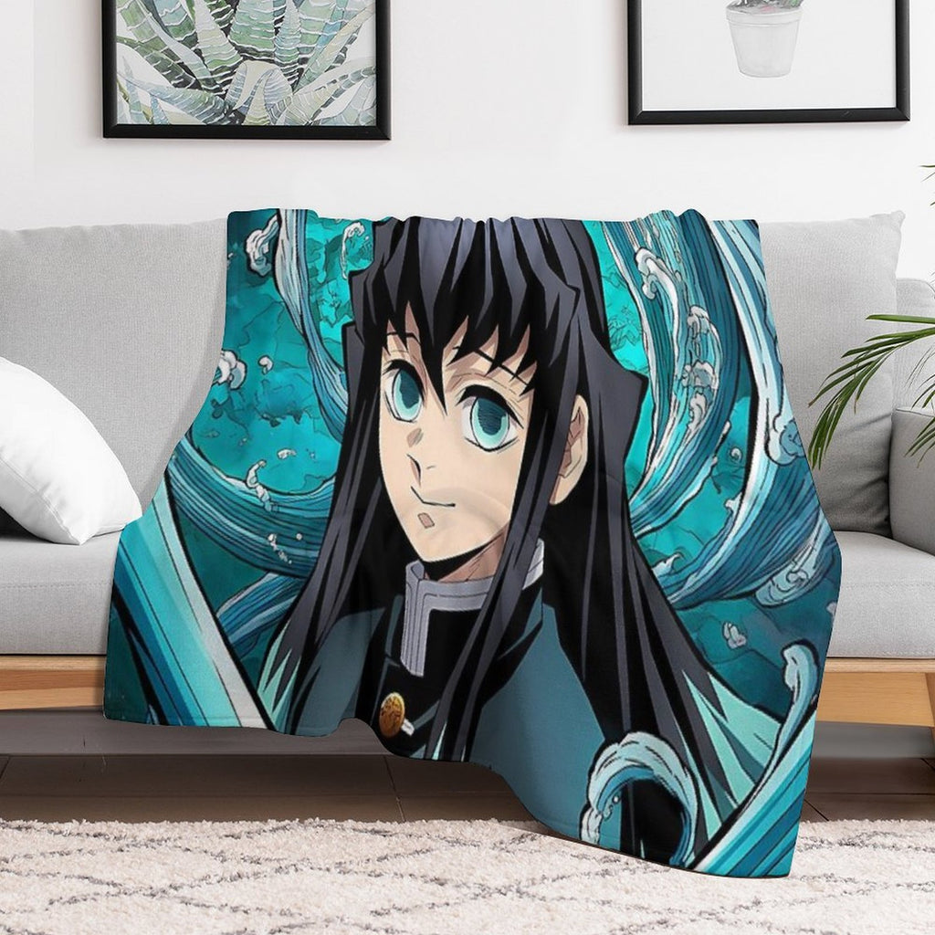Muichiro Tokito - 18 Wrinkle-free Throw Blanket