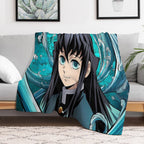 Muichiro Tokito - 18 Wrinkle-free Throw Blanket