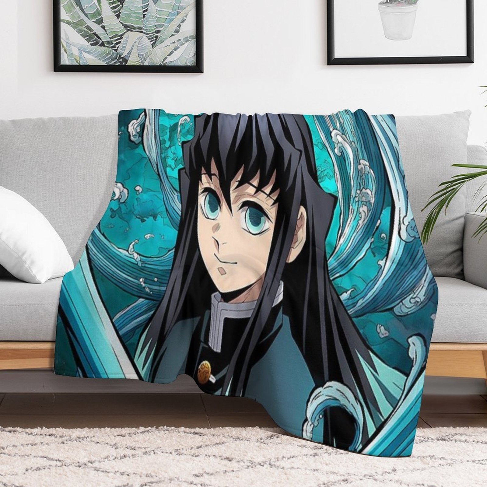 Muichiro Tokito - 18 Wrinkle-free Throw Blanket