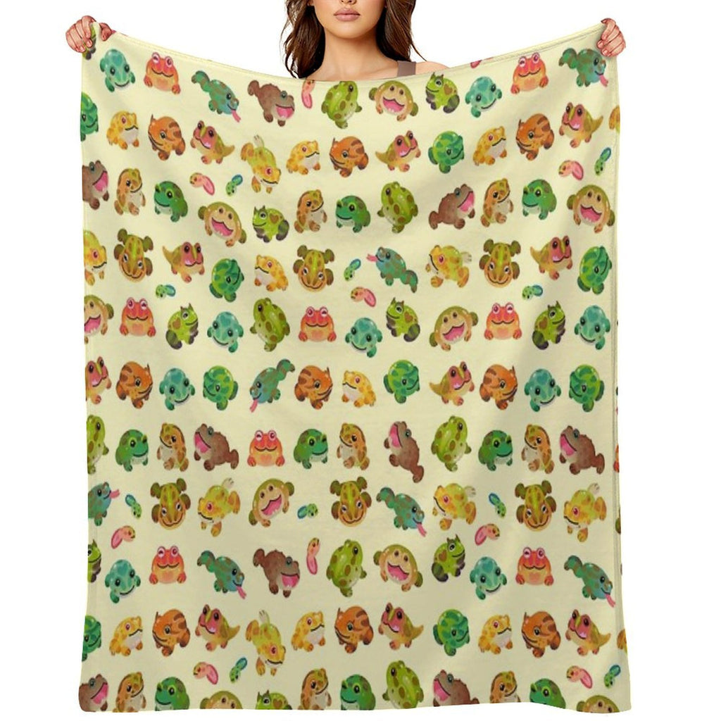 Horned Frog - Bright Versatility Throw Blanket