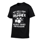 Funny Drummer Drumming Drums Percussionist I Beating Things  Versatile T-Shirt