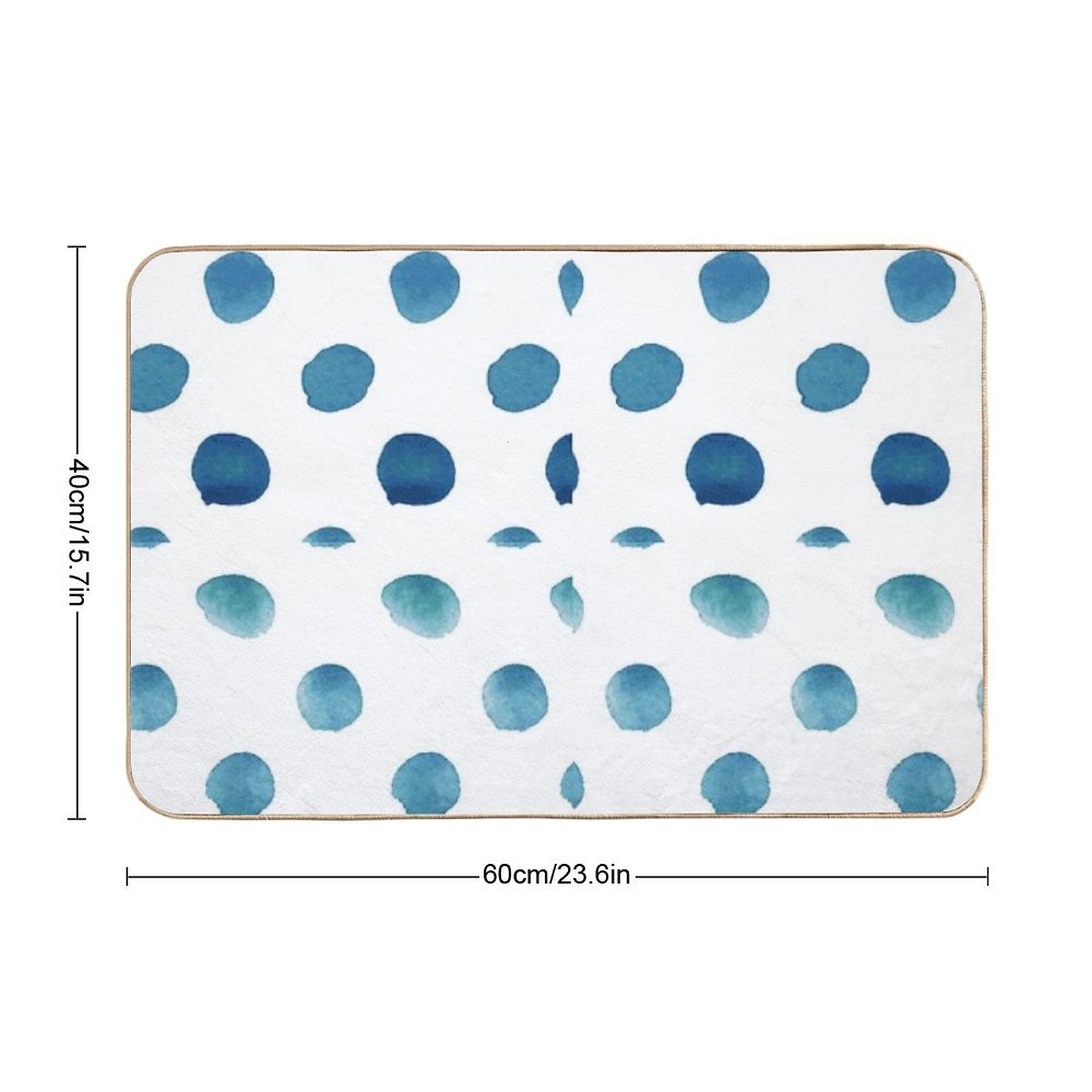 Ocean Blu Pattern-small Dots  Versatile Bath Mat