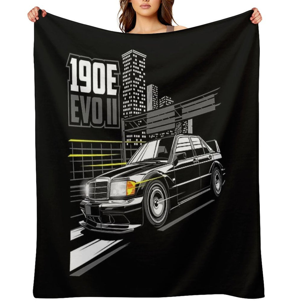Mercedes Benz 190E AMG Evolution II Travel-friendly Throw Blanket