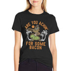Disney The Lion King Timon Achin For Some Bacon  Stretchy T-Shirt