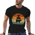 Farm Animals Gifts Women Men Cow Pig Chicken Print Graphic  Oversized Silhouette T-Shirt