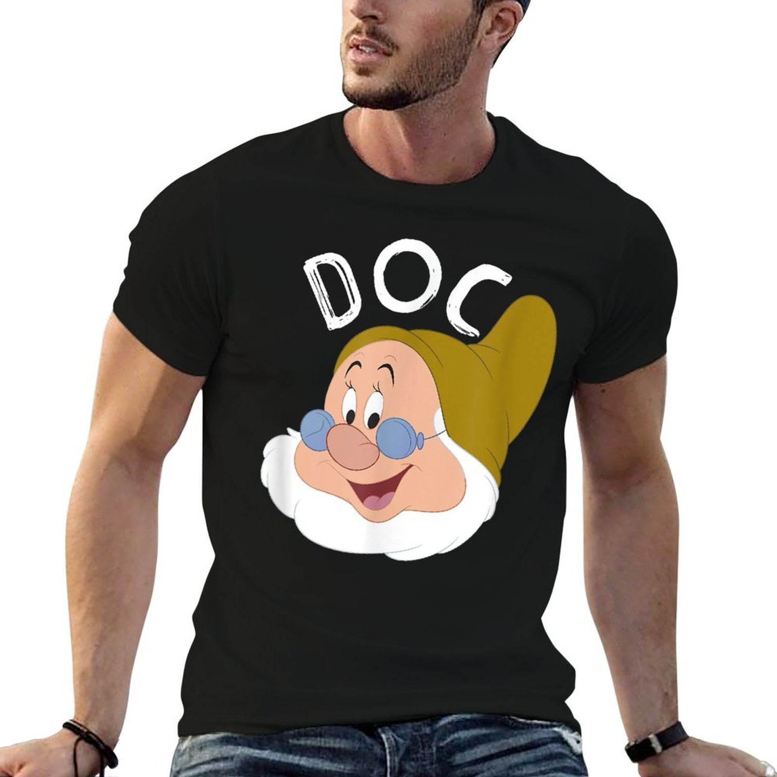 Disney Snow White  The Seven Dwarfs Doc Face  Affordable Price T-Shirt