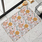 English Tea Party  Easy Maintenance Bath Mat