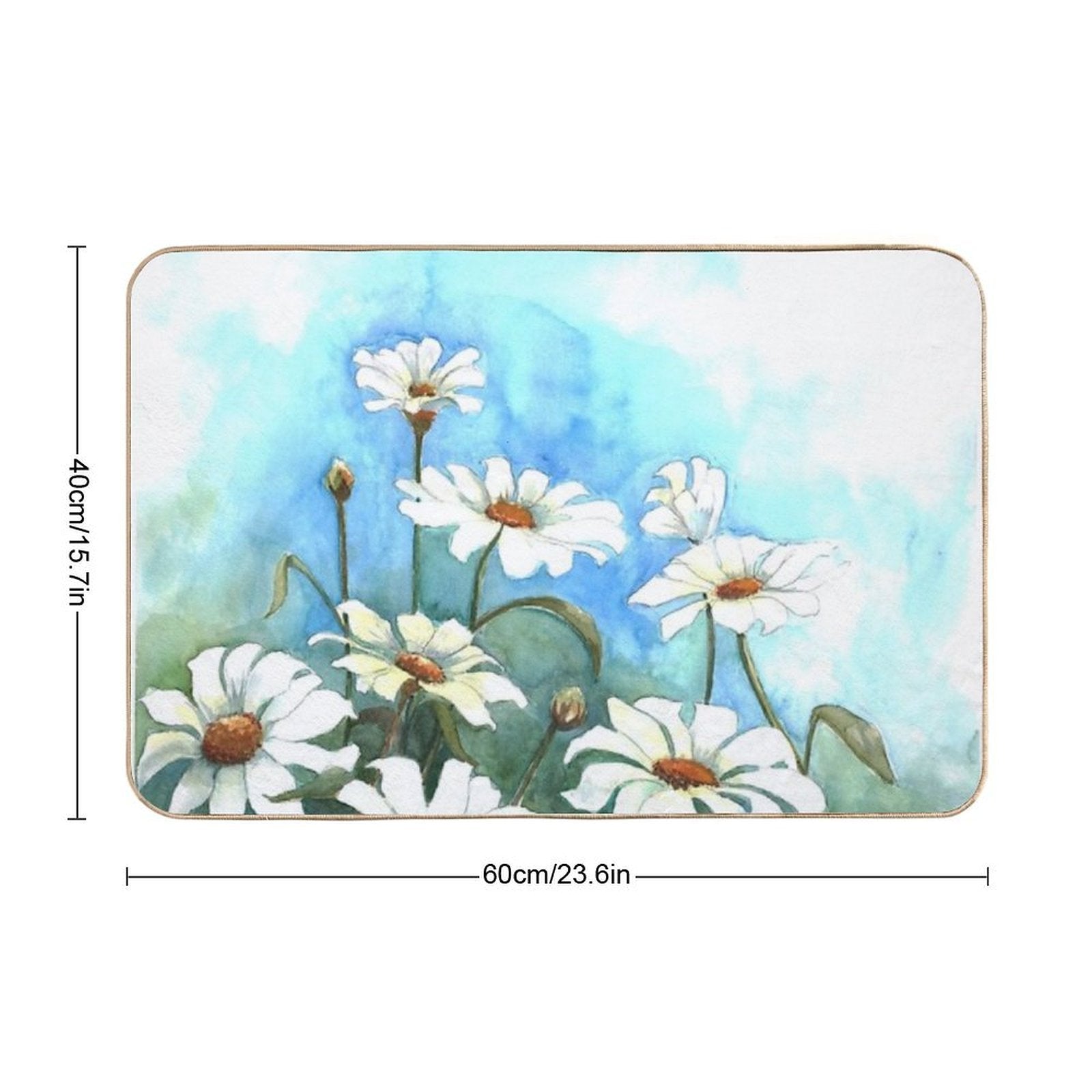 Gathering Daisies  Absorbent Bath Mat