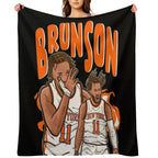 Jalen Brunson Cartoon Multi-functional Throw Blanket