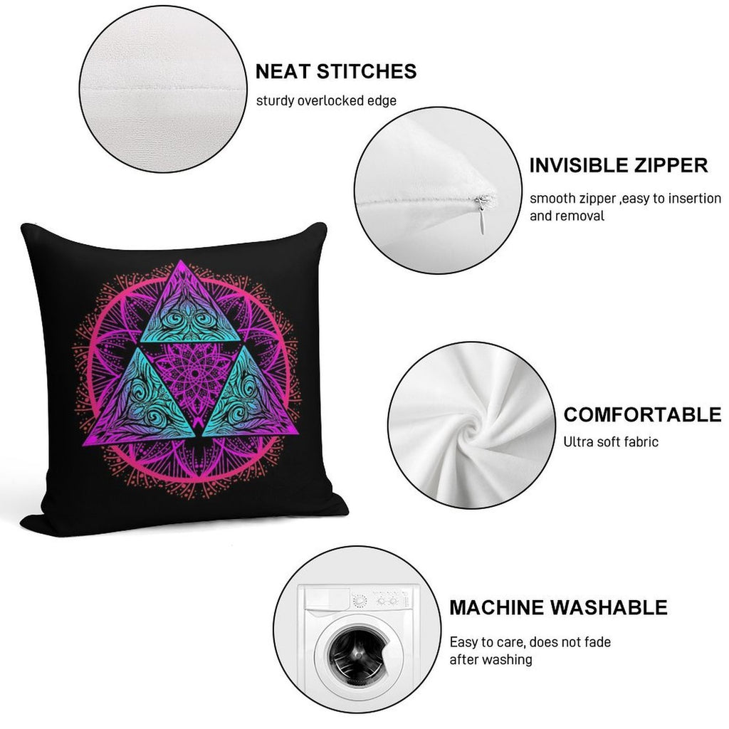 Neonforce Soft Shrink-Resistant Throw Pillow
