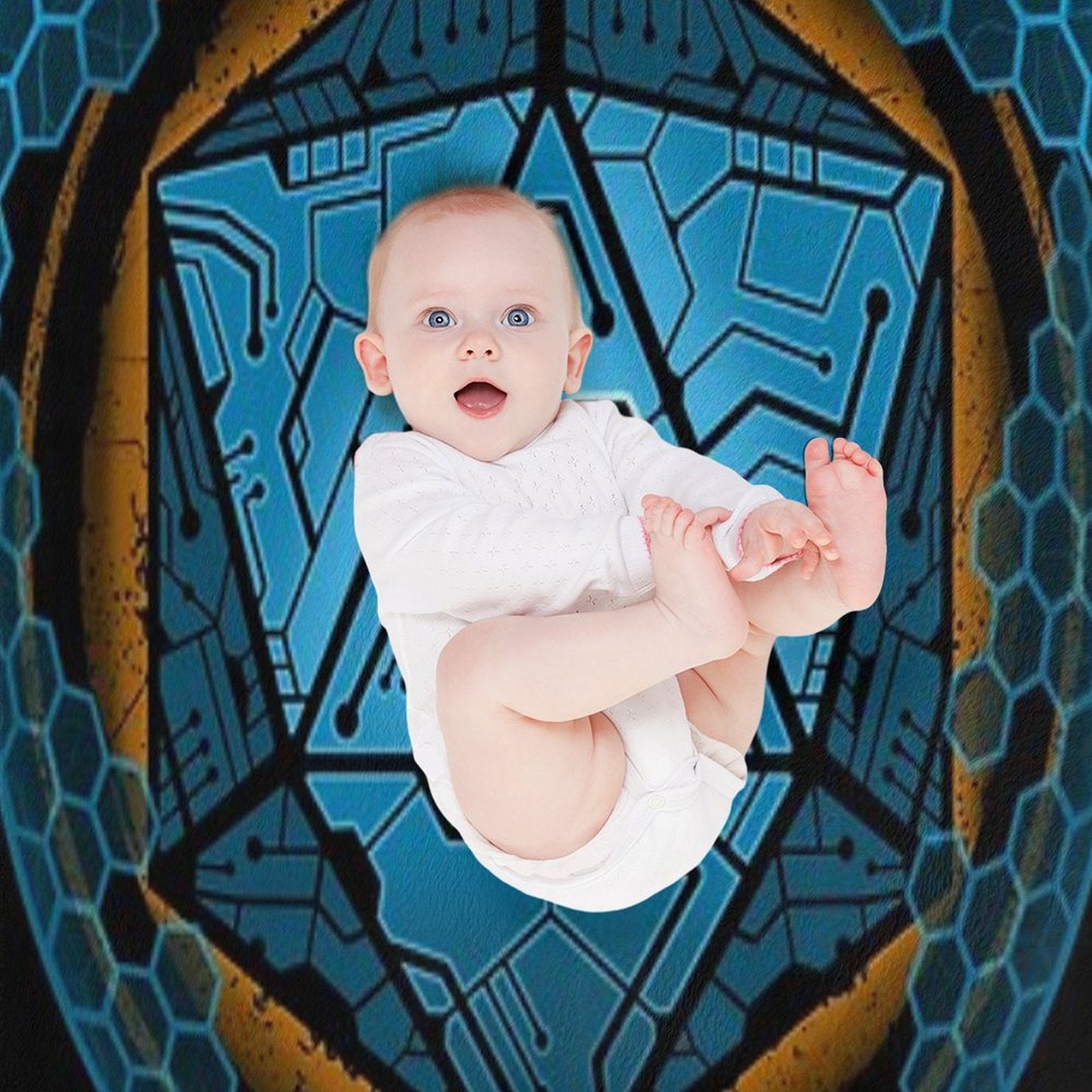 Sci-fi Shield D20 Gift-ready Throw Blanket