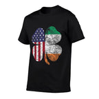 Irish American Ireland ST PATRICKS DAY Gift Lucky  Polyester Blend T-Shirt