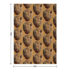 Just Resting Capybara Plush Throw Blanket