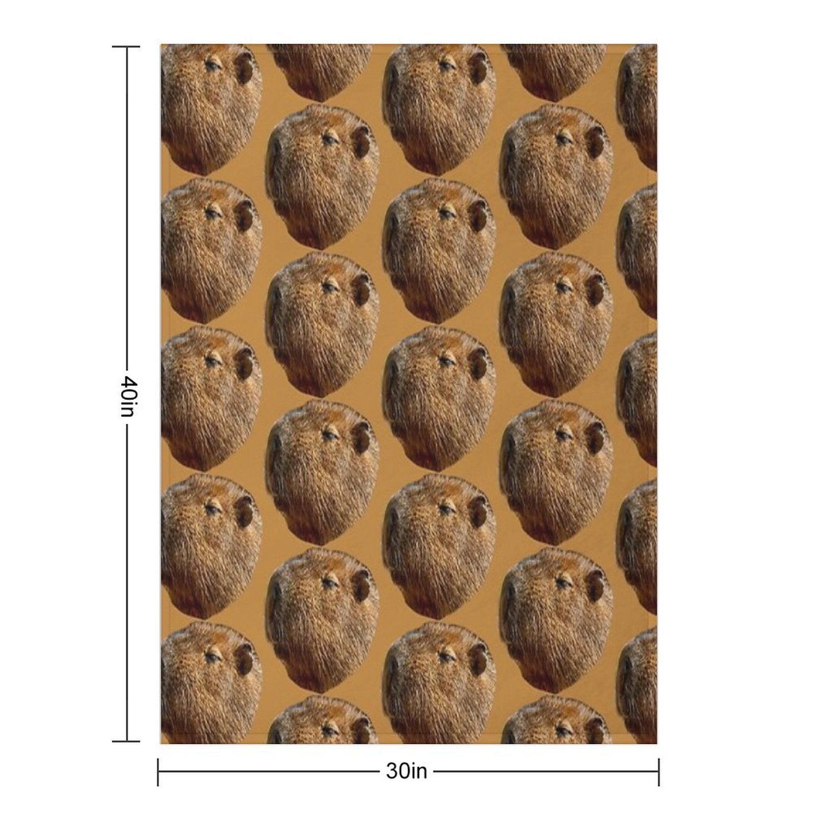 Just Resting Capybara Plush Throw Blanket