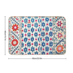 Kermina Suzani Uzbekistan Embroidery Print  Odorless Bath Mat