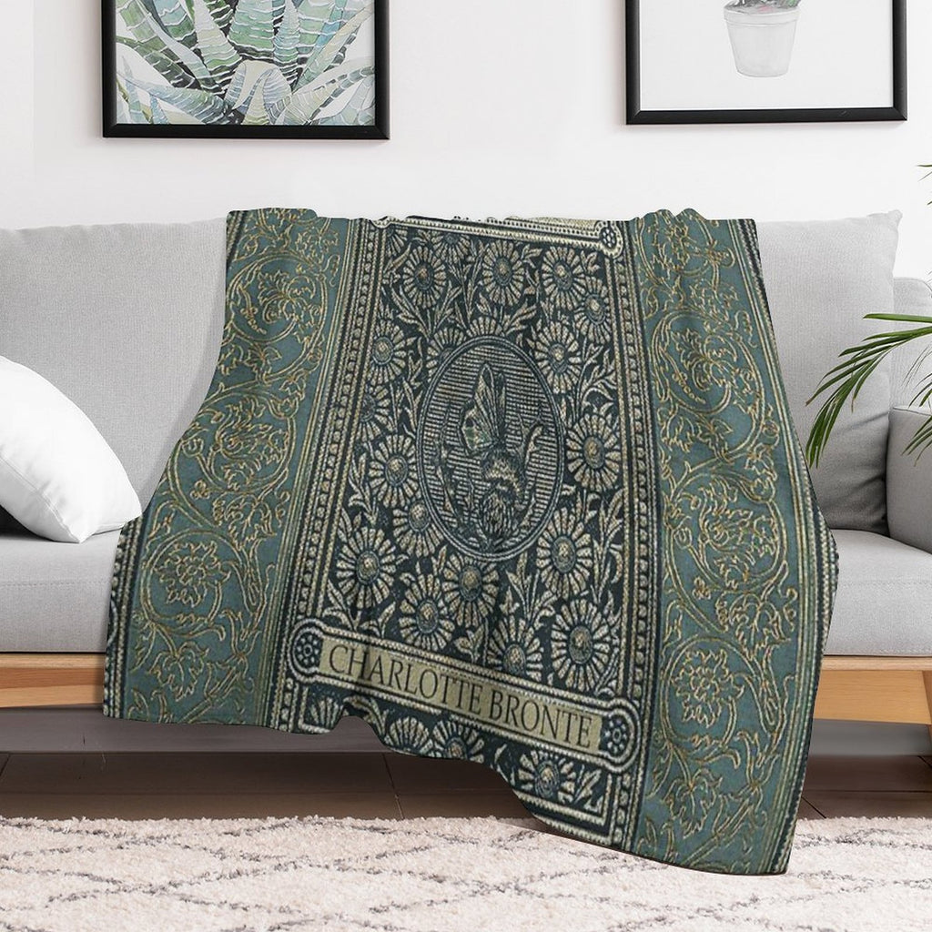 Jane Eyre Old Book Cover Design Comfort Throw Blanket