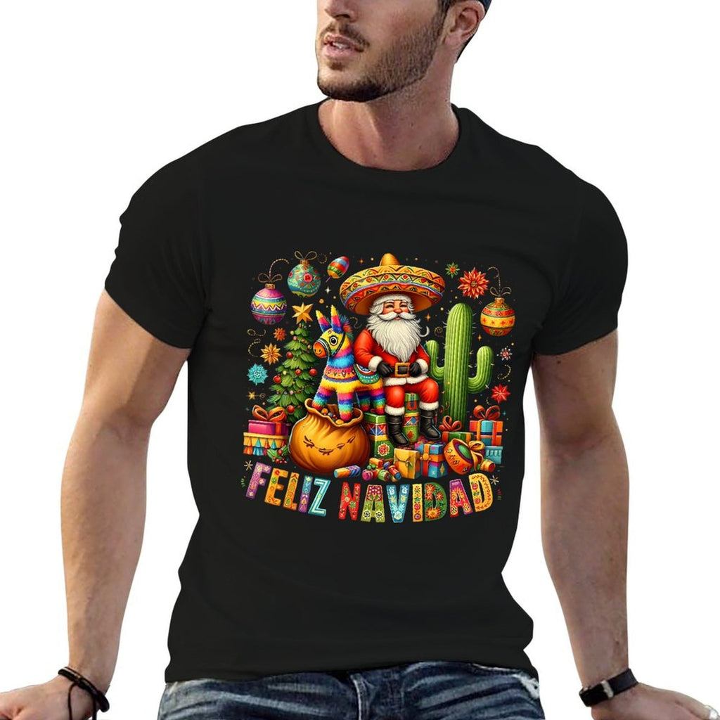 Feliz Navidad Mexican Funny Christmas Santa Festive Graphic  Classic T-Shirt