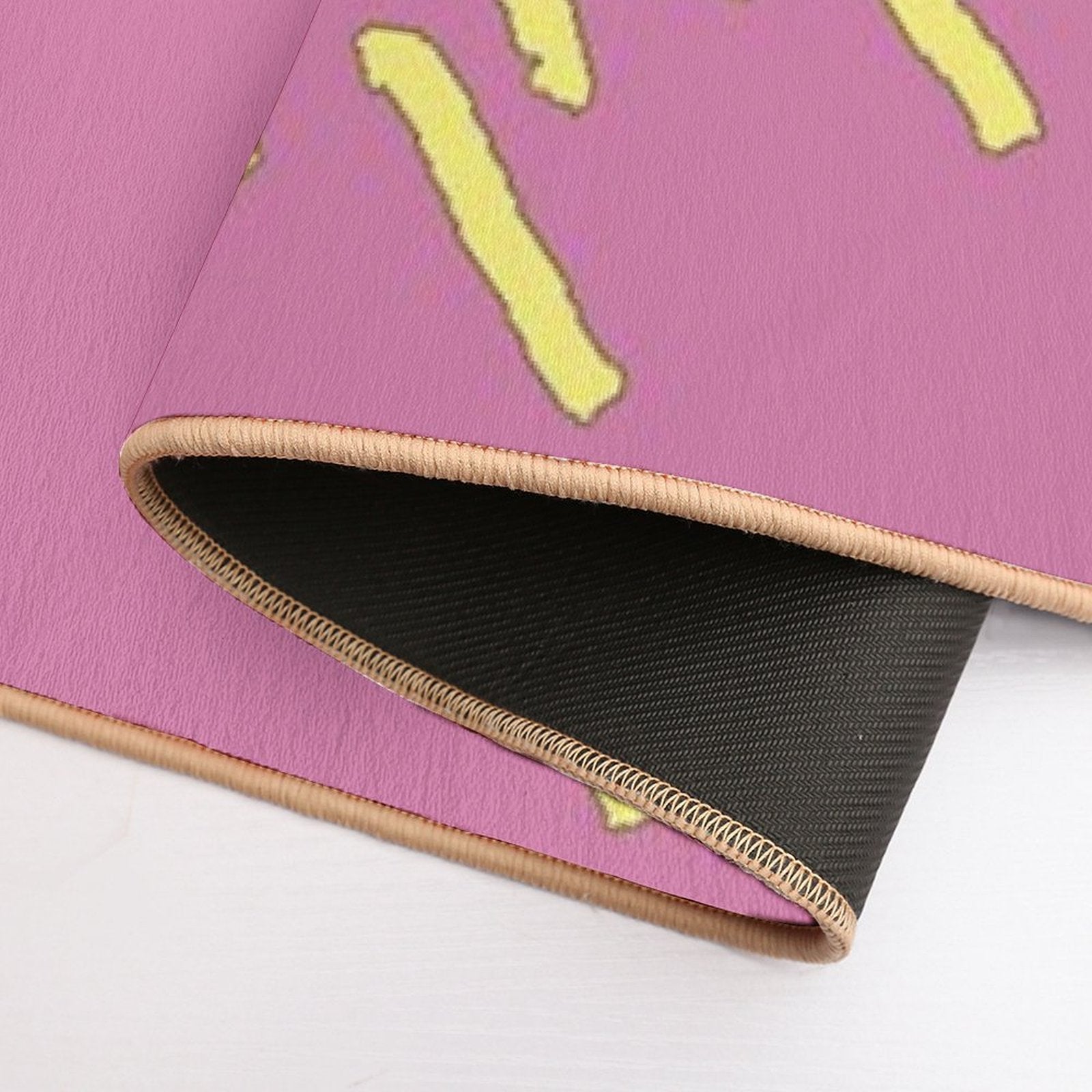 Geometric Ornamental Sun Fairy Floss  Anti-Trip Bath Mat