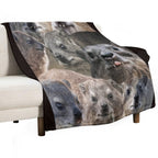 A LOT of Rock Hyrax Here Shrink-resistant Throw Blanket