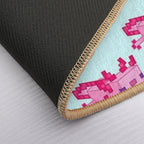 Minecraft Pink Axolotl  Dirt-Trapping Bath Mat