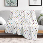Color Cat Pattern Travel-friendly Throw Blanket
