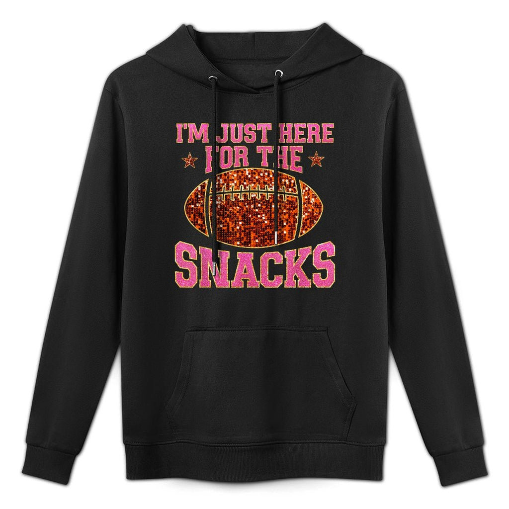 Im Just Here For The Snacks Football Game Day For Women Girl Pilling-Resistant Hoodie