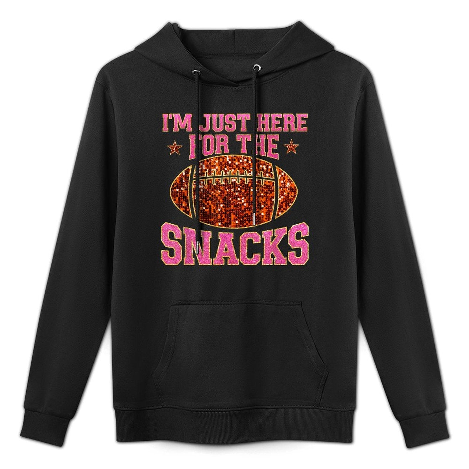 Im Just Here For The Snacks Football Game Day For Women Girl Pilling-Resistant Hoodie