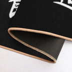 Shotokan Symbol And Kanji on The Sides White Text  Toxin-Free Bath Mat