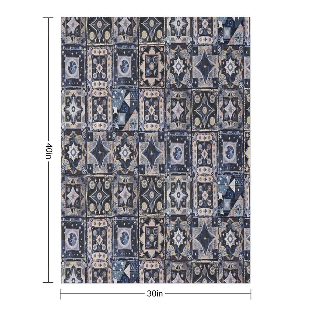 Whimsigoth Quilt Pattern 2025 Vintage  Stickers Decals DIY CRAFTS Sustainable Throw Blanket