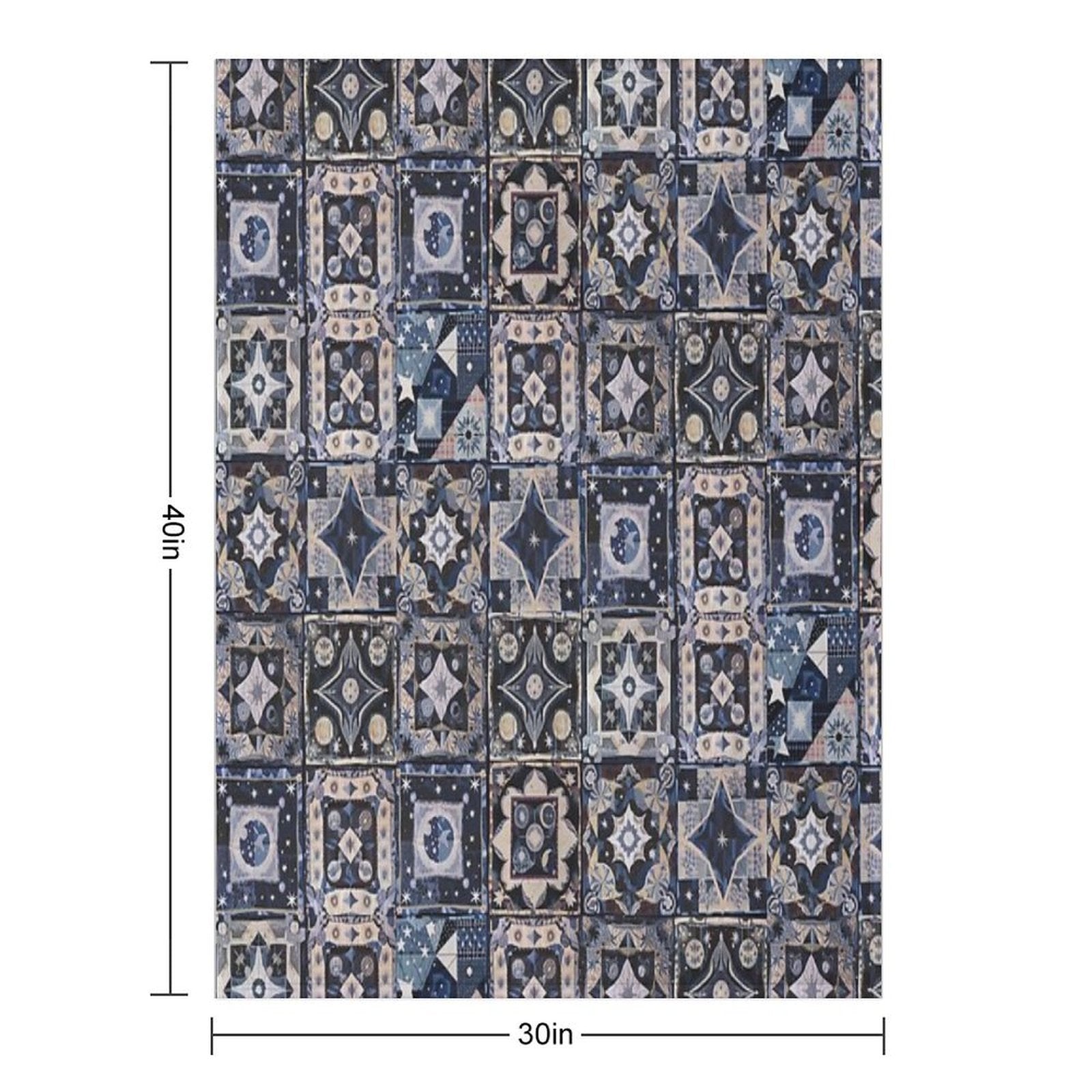 Whimsigoth Quilt Pattern 2025 Vintage  Stickers Decals DIY CRAFTS Sustainable Throw Blanket