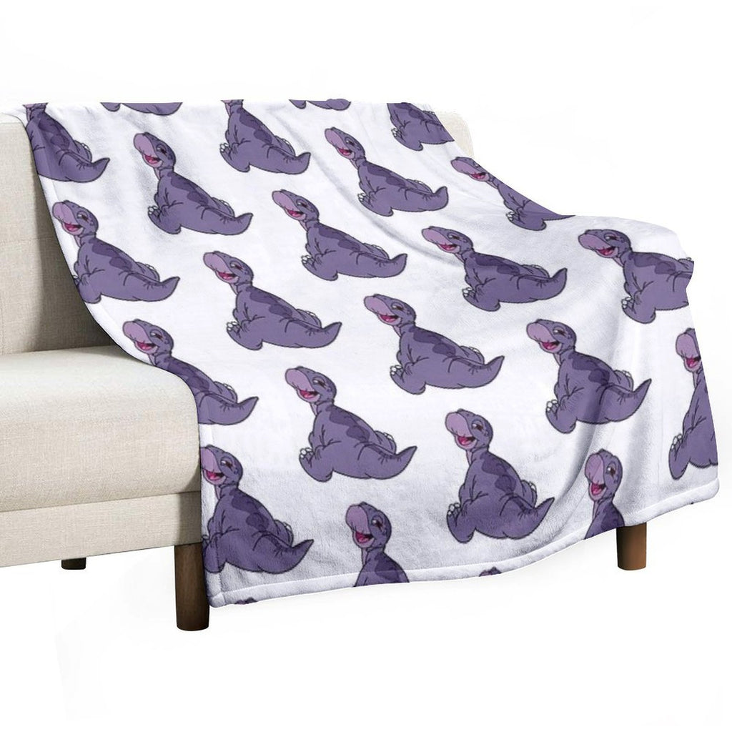 Baby Littlefoot Land Before Time Travel-friendly Throw Blanket