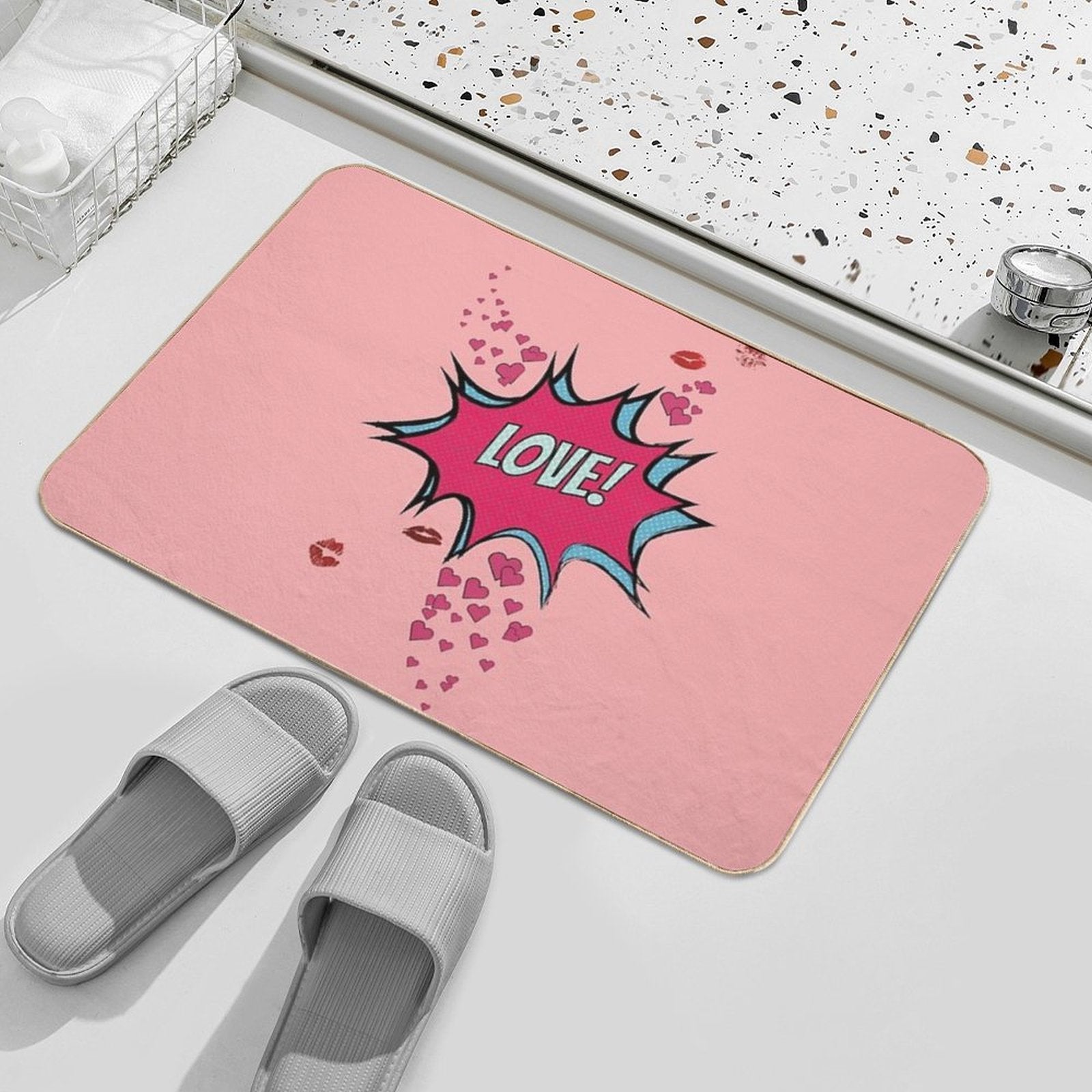Love!  Easy To Clean Bath Mat