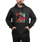 Level 30 Unlocked Men BDay Funny Gamer Turning 30th Birthday Machine Washable Hoodie