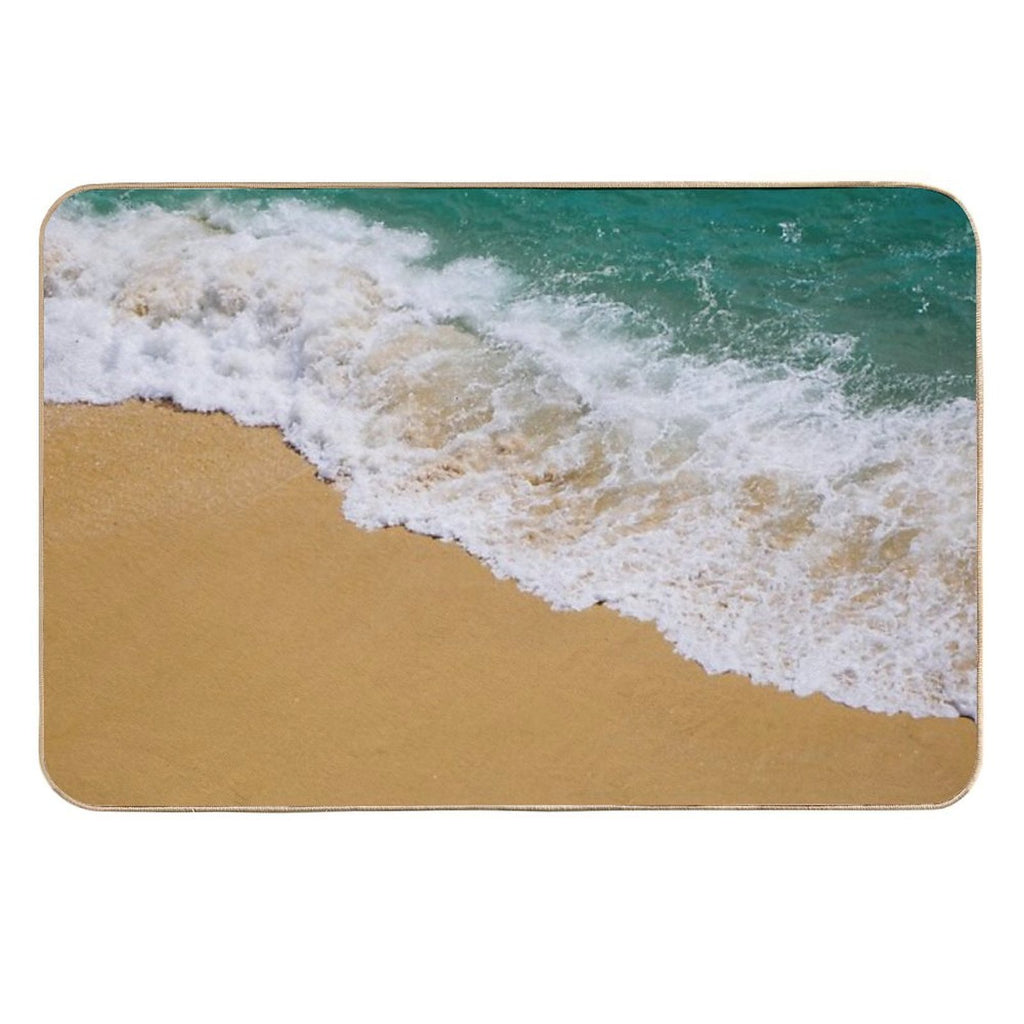 Crashing Waves Bath Mat  Long-Lasting Bath Mat