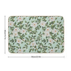 Cottage Floral - Mint Green  Stain-Proof Bath Mat