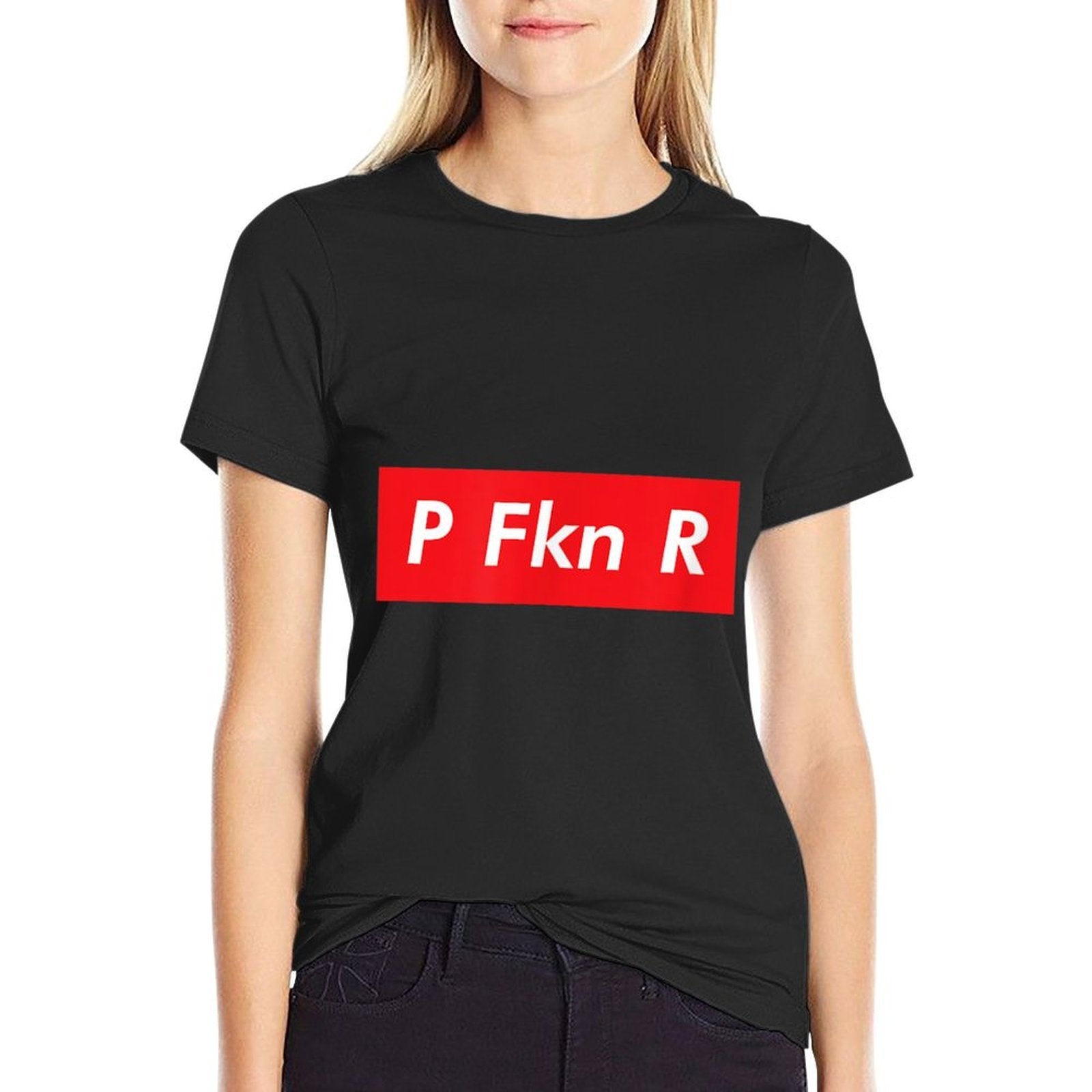 P FKN R Puerto Rico Fan Funny Meme Urban Slang Spanish Music  Rolled Sleeves T-Shirt