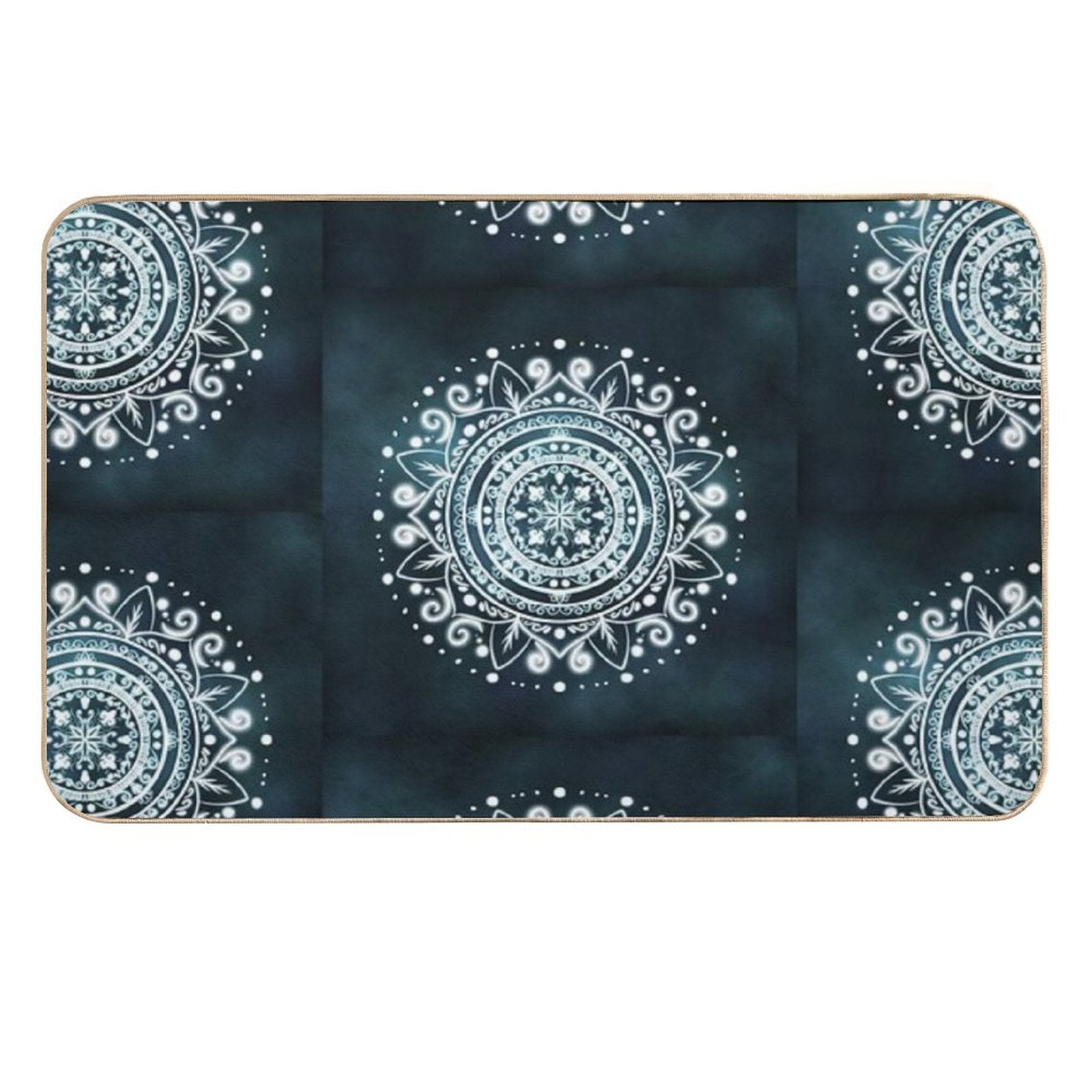 Glowing Mandala  Versatile Bath Mat
