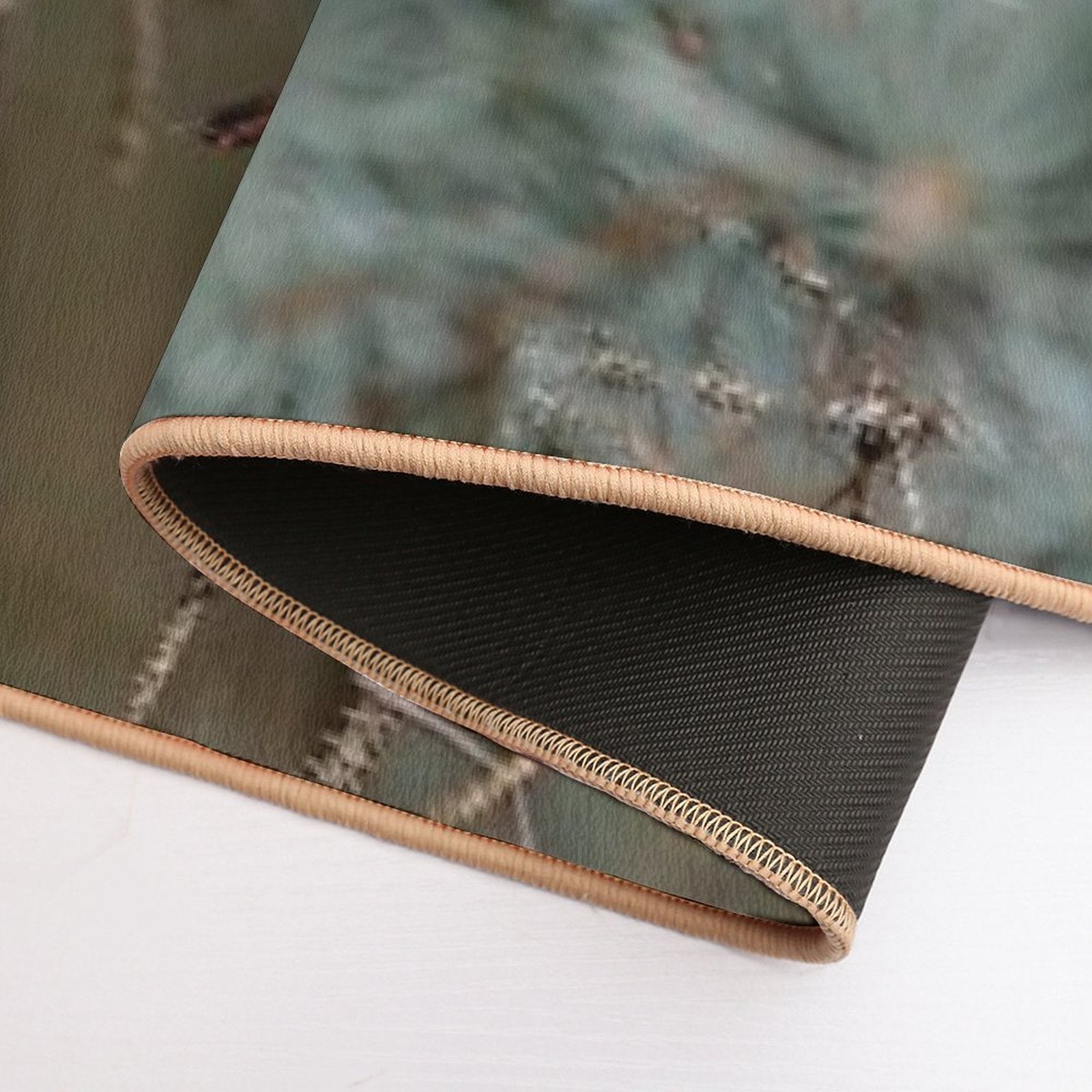 Male Northern Cardinal  Anti-Trip Bath Mat