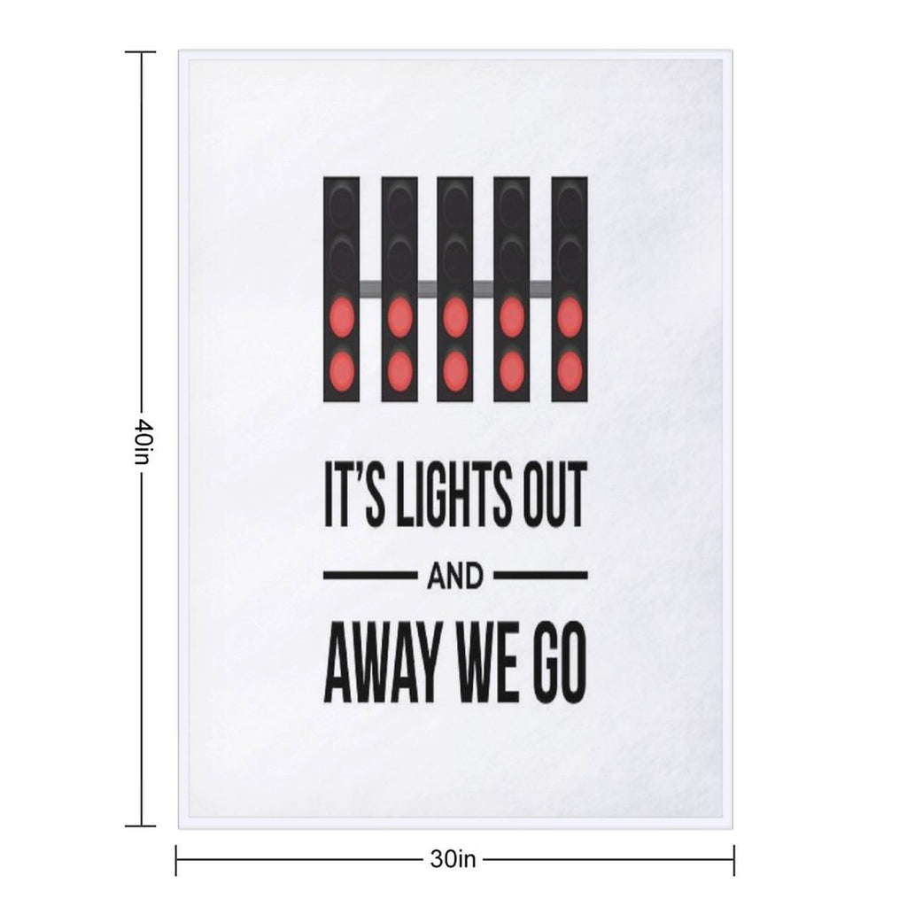 It's Lights Out And Away We Go Sustainable Throw Blanket