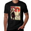 Japanese Samurai Bigfoot UFO Ukiyo-e Katana Vintage Graphic  Classic T-Shirt