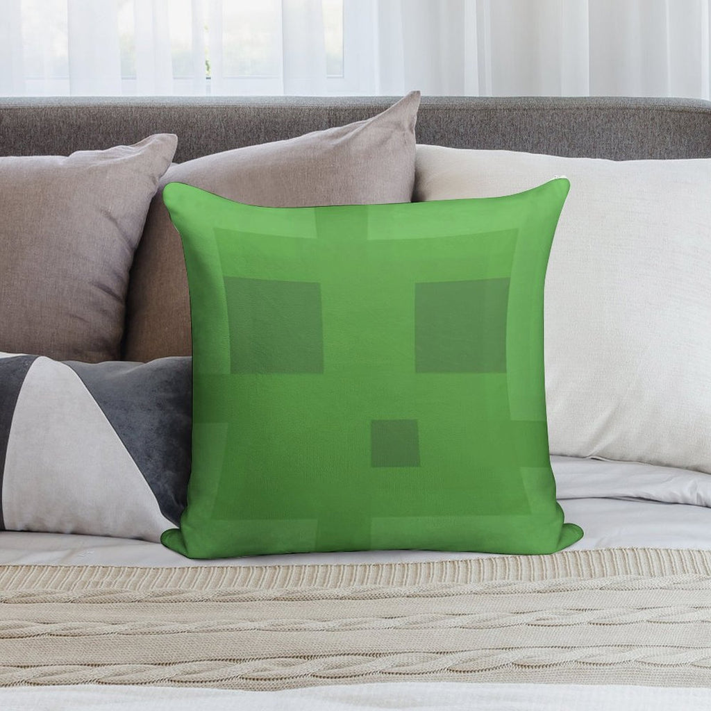 Minecraft Slime Head Soft Warmth Comfort Throw Pillow
