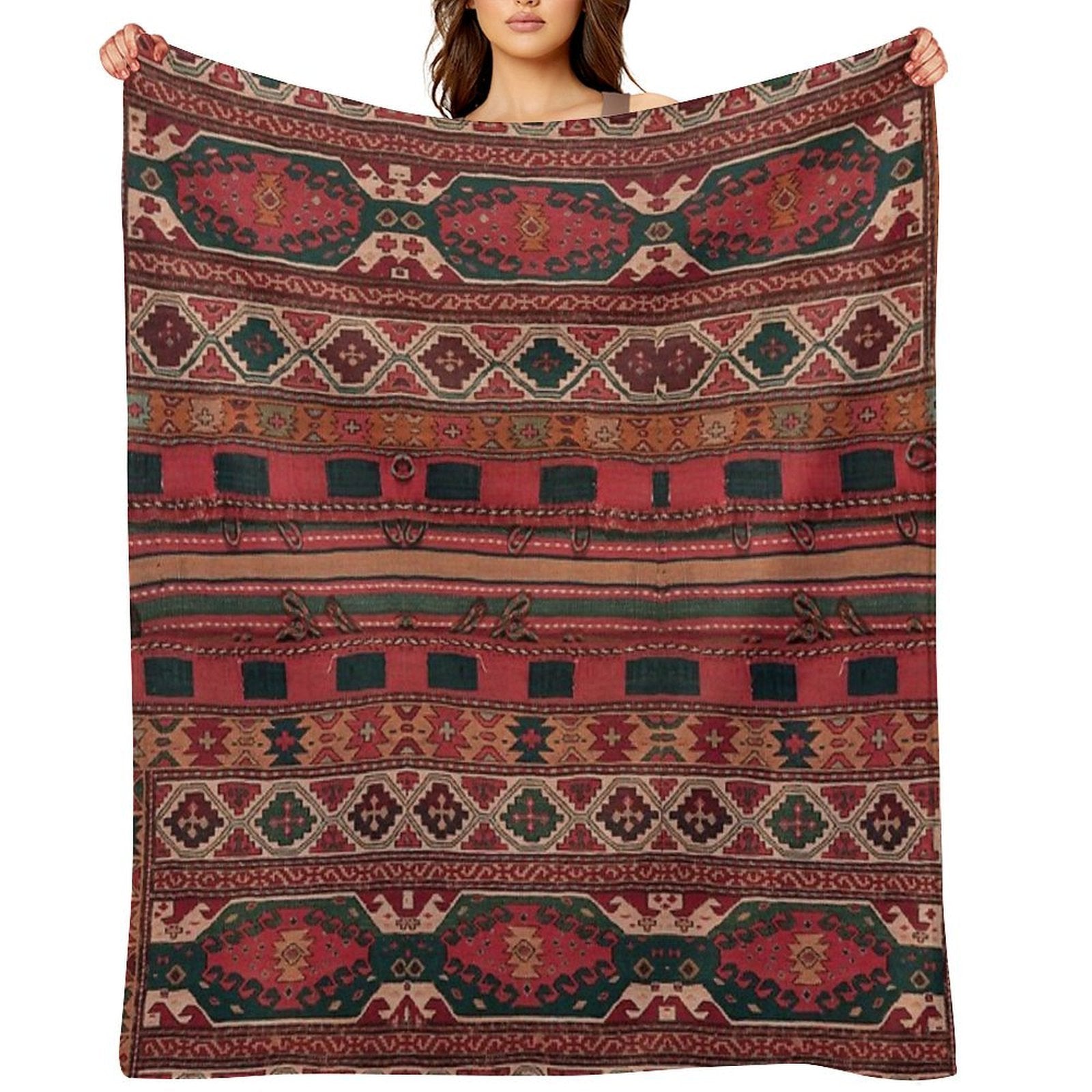 Heritage Moroccan Berber Style Design All-season Throw Blanket