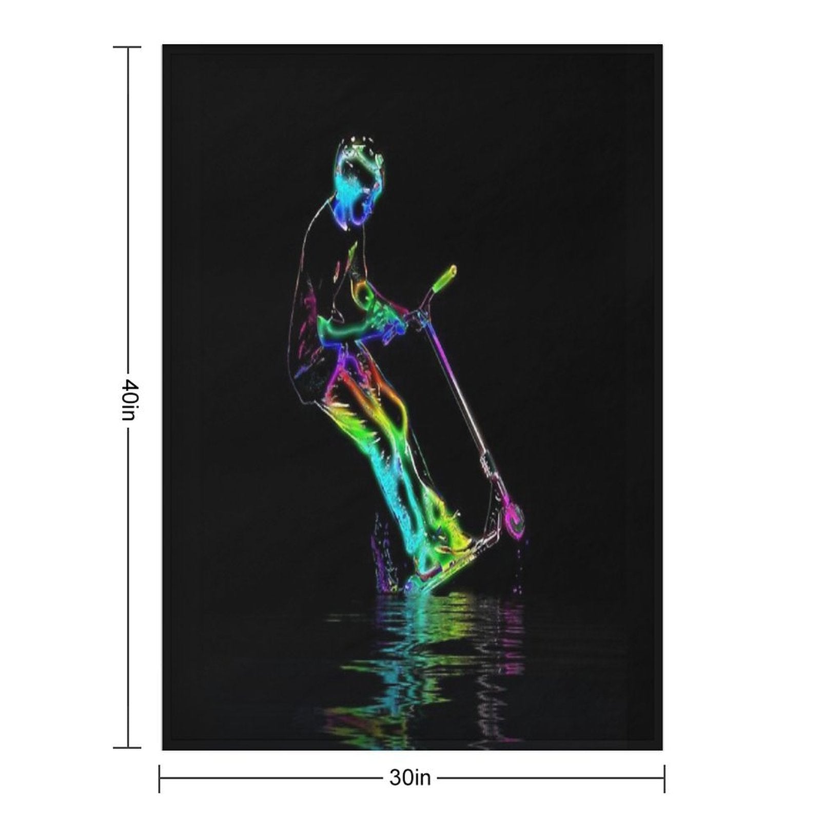 Puddle Jumping - Scooter Boy Shrink-resistant Throw Blanket