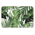 Tropical Jungle Leaves Pattern #12 #tropical #decor #art  Stain-Proof Bath Mat