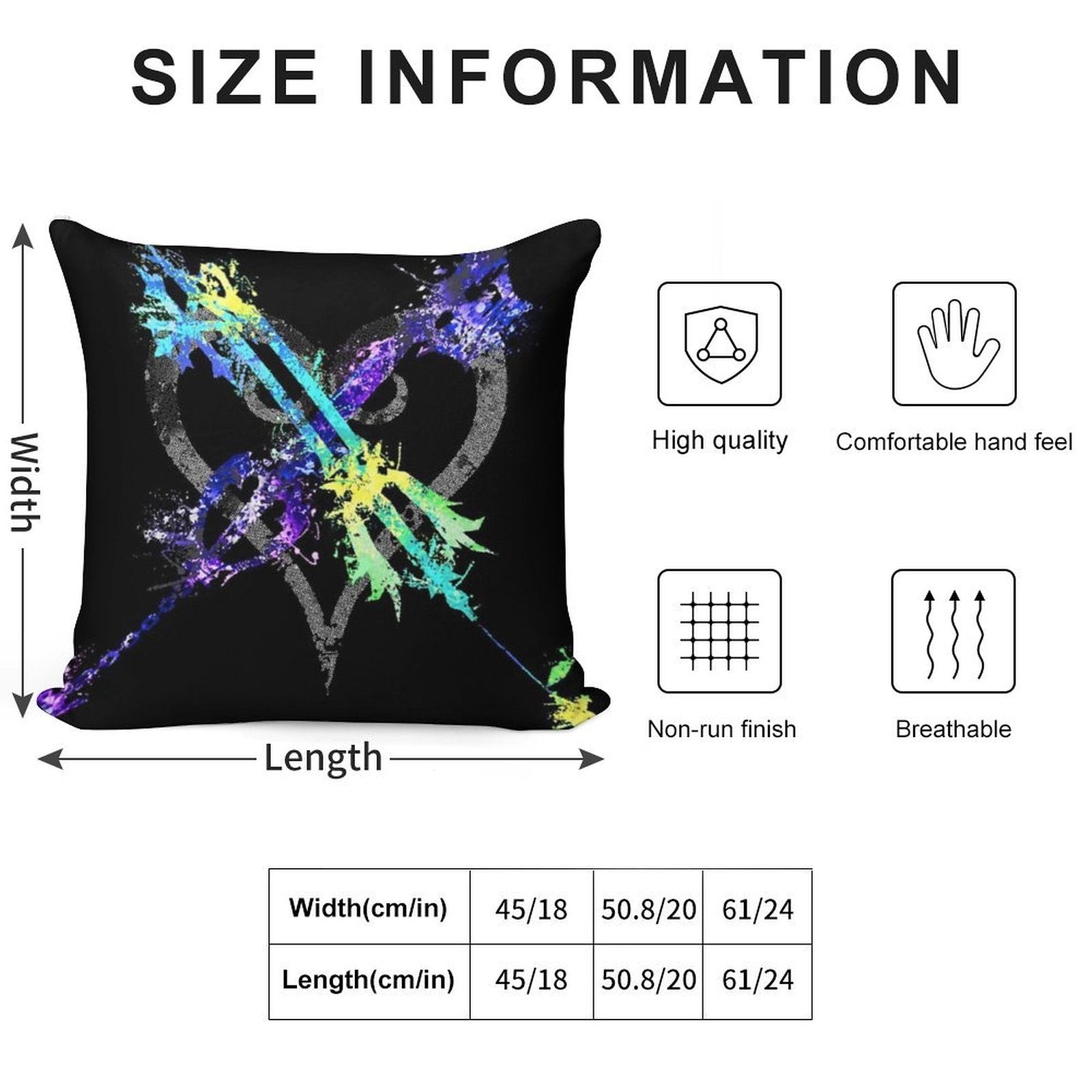 Hope in The Darkness Soft High-Density Material Throw Pillow