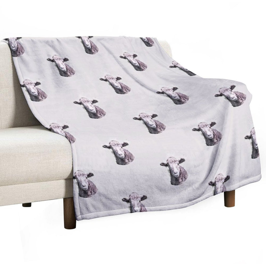 Herdwick Lamb (Lake District Sheep) Watercolour Compact Throw Blanket