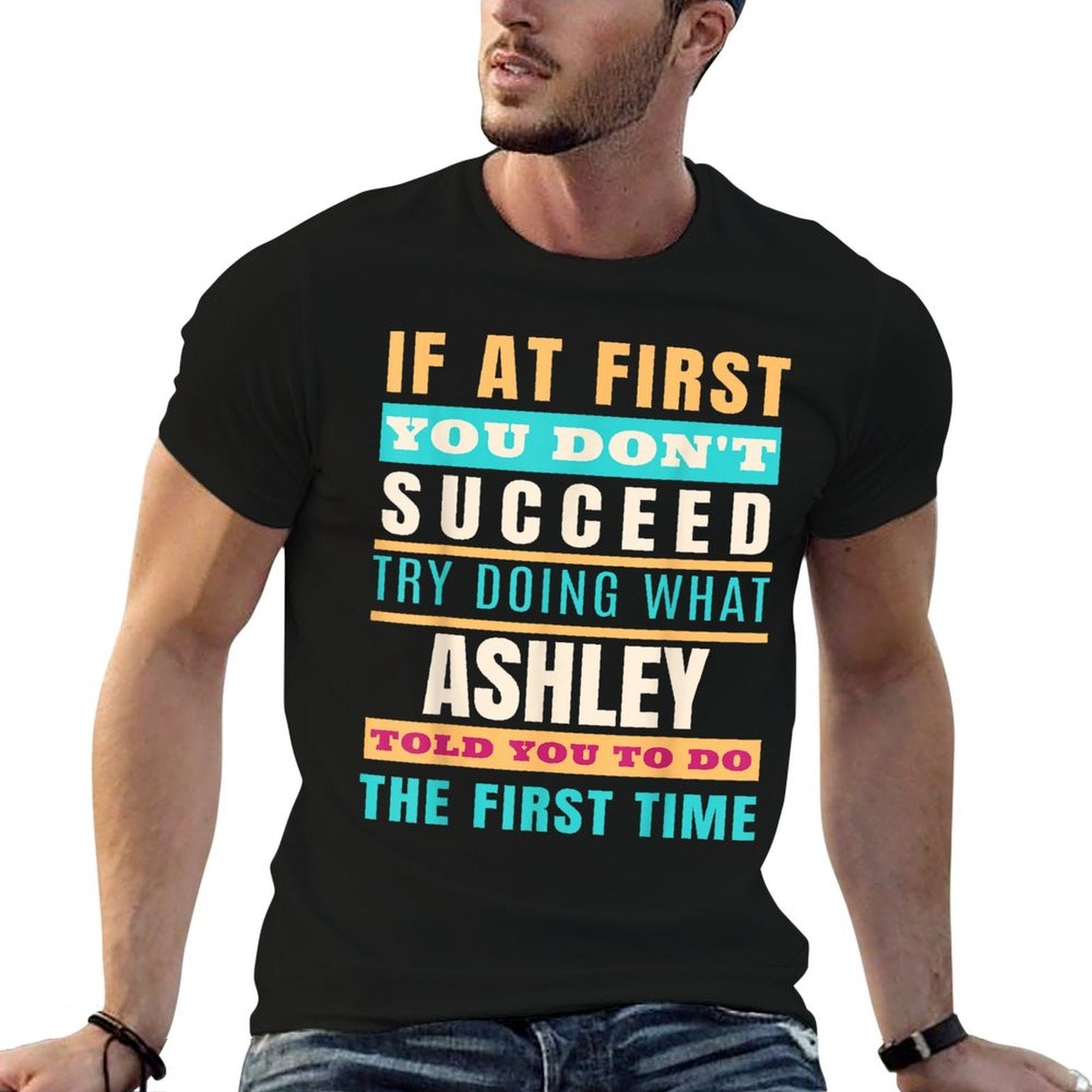 ASHLEY Personalized Name ASHLEY First Name  Moisture-wicking T-Shirt