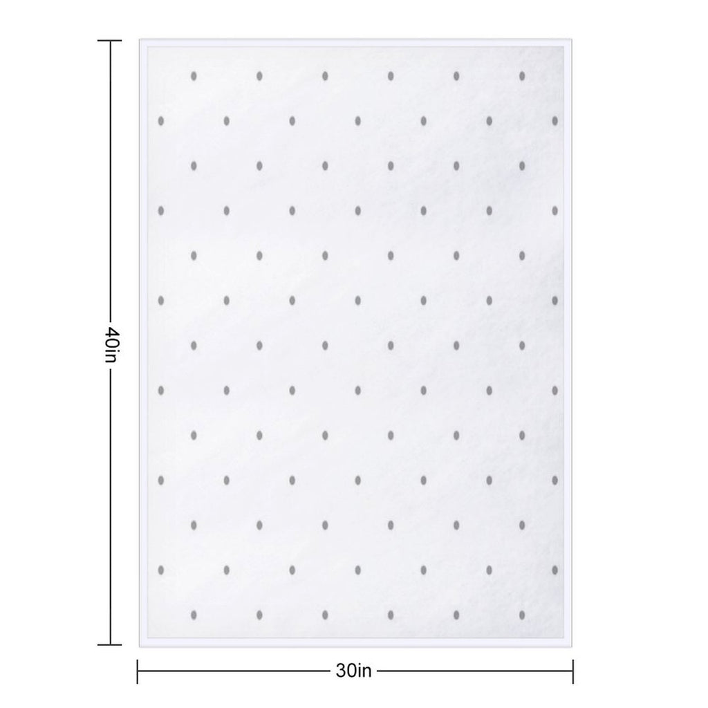 Grey Dots Versatility Throw Blanket