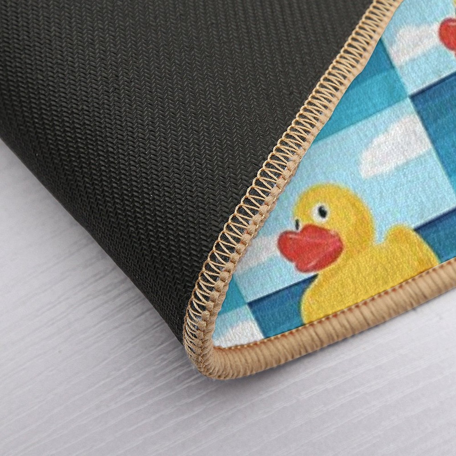 Yellow Rubber Duck  Easy Maintenance Bath Mat